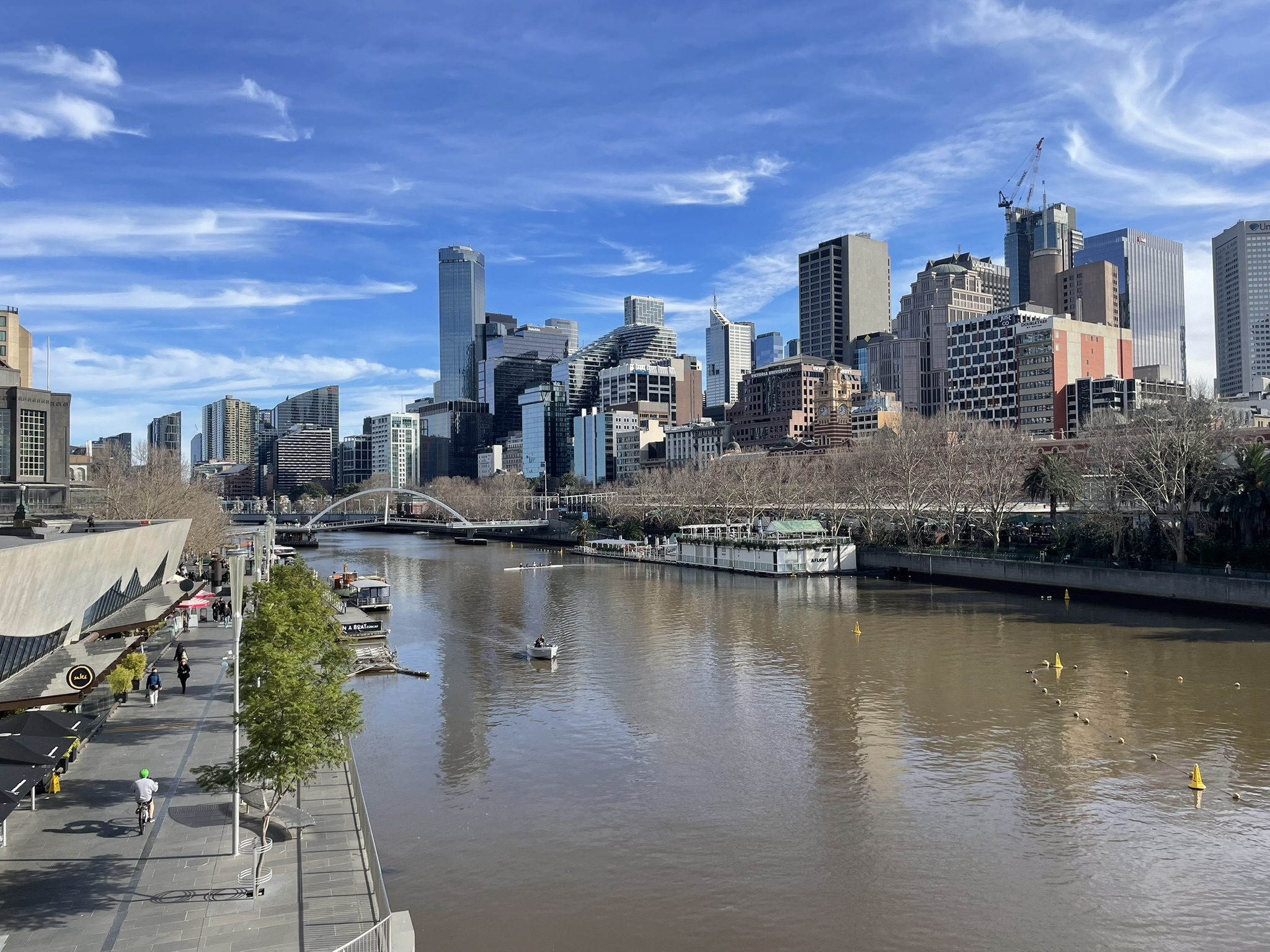 Melbourne skyline and the Yarra River