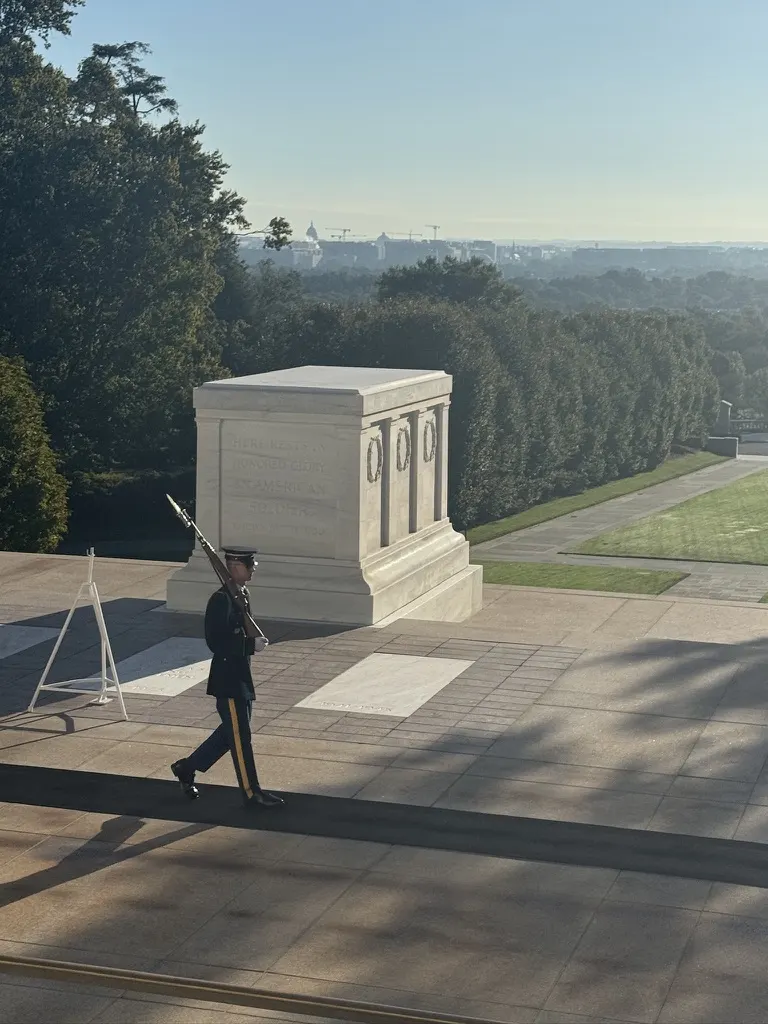 The guard at the Tomb of the Unknown Soldier, Arlington