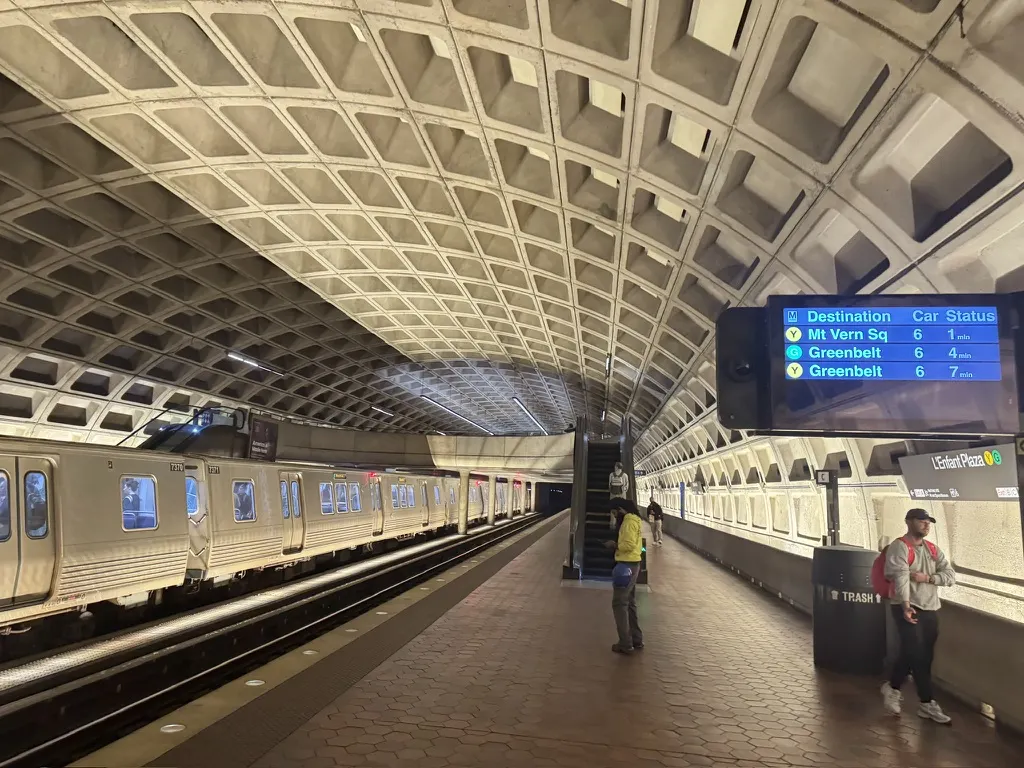 A Washington, DC Metro station