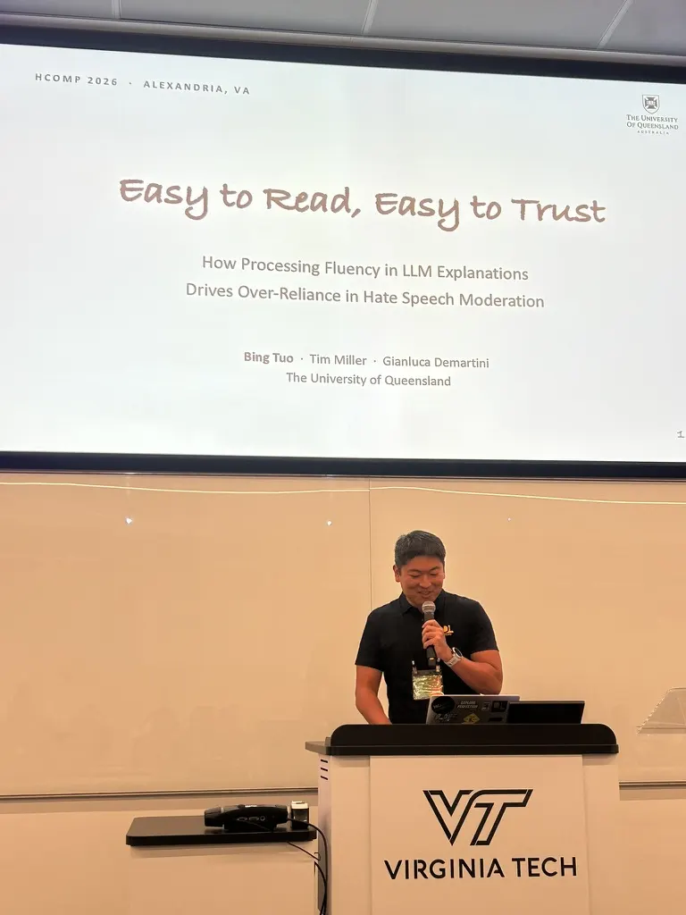Presenting Easy to Read, Easy to Trust in the main session